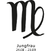 Jungfrau Virgo Symbol Sternzeichen