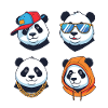 Panda Streetstyle Avatars Set