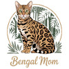 Mignonne maman chatte Bengalie
