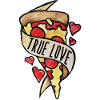 True Love Pizza Hearts