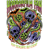 Horrorfilm Fan Neon Skull