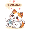Chat Kawaii Créatif