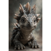 Little Stegosaurus Portrait