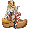Holland pin-up in clog