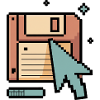 Floppy Disk Retro Internet