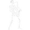 Skeleton Saxophonist gift