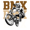 BMX Jump Rider Logo Cult