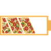 Pizza-Akku-Status Vollständiges lustiges Zitat