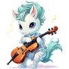 Musikpony mit Violine