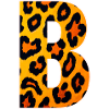 Monogramme LeopardB en look léopard