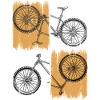 Grunge Split Bicycle Quad Artwork