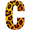 Leopard_Buchstabenmuster_ _C