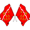 Two flags crossed – East Sussex