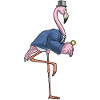 Flamingo Groom Wedding Ring Wedding