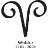 Widder Aries Symbol Sternzeichen