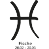 Fische Symbol Sternzeichen 20.02–20.03