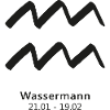 Wassermann Zodiak Sternzeichen Symbol