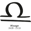 Waage Sternzeichen Symbol