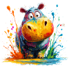 Bunter Hippo Splash