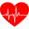 Heartbeat design with ECG line