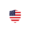 Virginia Shield USA Flag Emblem