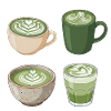Matcha Love – Sweet Matcha Latte Illustration