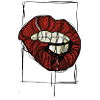 Red Lips Graphic Graphic Sketch