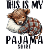 Soveskjorte, Highland Cow, pyjamas, pyjamas