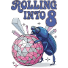 Rolling Into 8 Disco-Mistkäfer