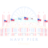 Chicago, Navy Pier Hand Drawn