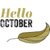 October Golden Hello Leaf Design