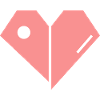 Broken Pink Heart – Abstract Shape