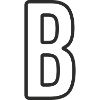 Letter B Typodesign
