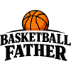 Basketball Father Retro Sports Design