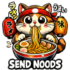 Ramen Noodles Send Noods Kawaii Neko