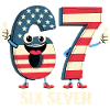 US Flag 67 Memes Six Seven