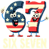 US Flag 67 Memes Six Seven