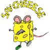 Cheese hero in comic style