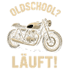 Moto à l’ancienne, motard rétro