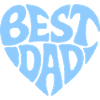 Best Dad Heart Design