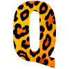 Leopard_Buchstabenmuster_ _Q