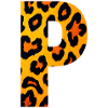 Leopard_Buchstabenmuster_ _P