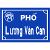 Road sign hanoi vietnam