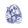 Bacchus | Wine-drunk old gentleman
