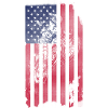 Dirt Biking USA Flag 