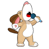 Dog Singer Microphone Singing