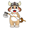 Dog Viking Axe