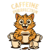 Coffee Purrfection Cat Motif