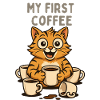 My first coffee cat
