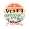 Januar 1986 Vintage-Retro-Geburtstagsgeschenk